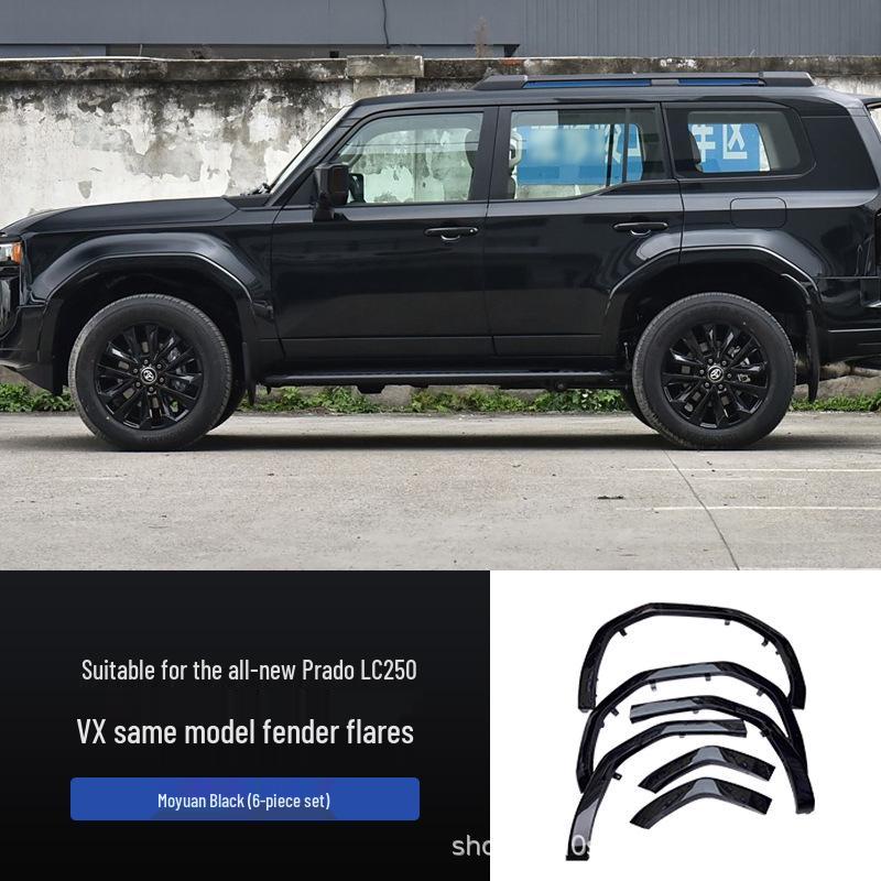 24-25 Toyota Prado LC250 VX Style Painted Fender Flares & Front Bumper Protectors