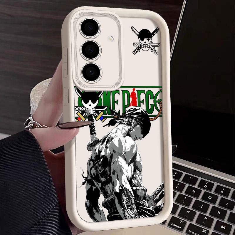 One Pieces Luffy Zoro Cartoon Phone Case For Samsung S26 S25 S24 S23 S21 S20 Ultra For Galaxy S25 S24 FE S26 Plus Silicone Cover