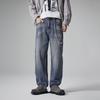 New American Retro Jeans Men's Spring and Summer Drooping Simple Wide-leg Pants