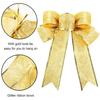 6Pcs Christmas Decoration Bow Ribbon Christmas Tree Pendant Handmade Design for Home Decor Navidad New Year 2026 DIY Ornament