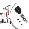 Gym Machine Cable Stopper Plastic+metal Portable 1 Set
