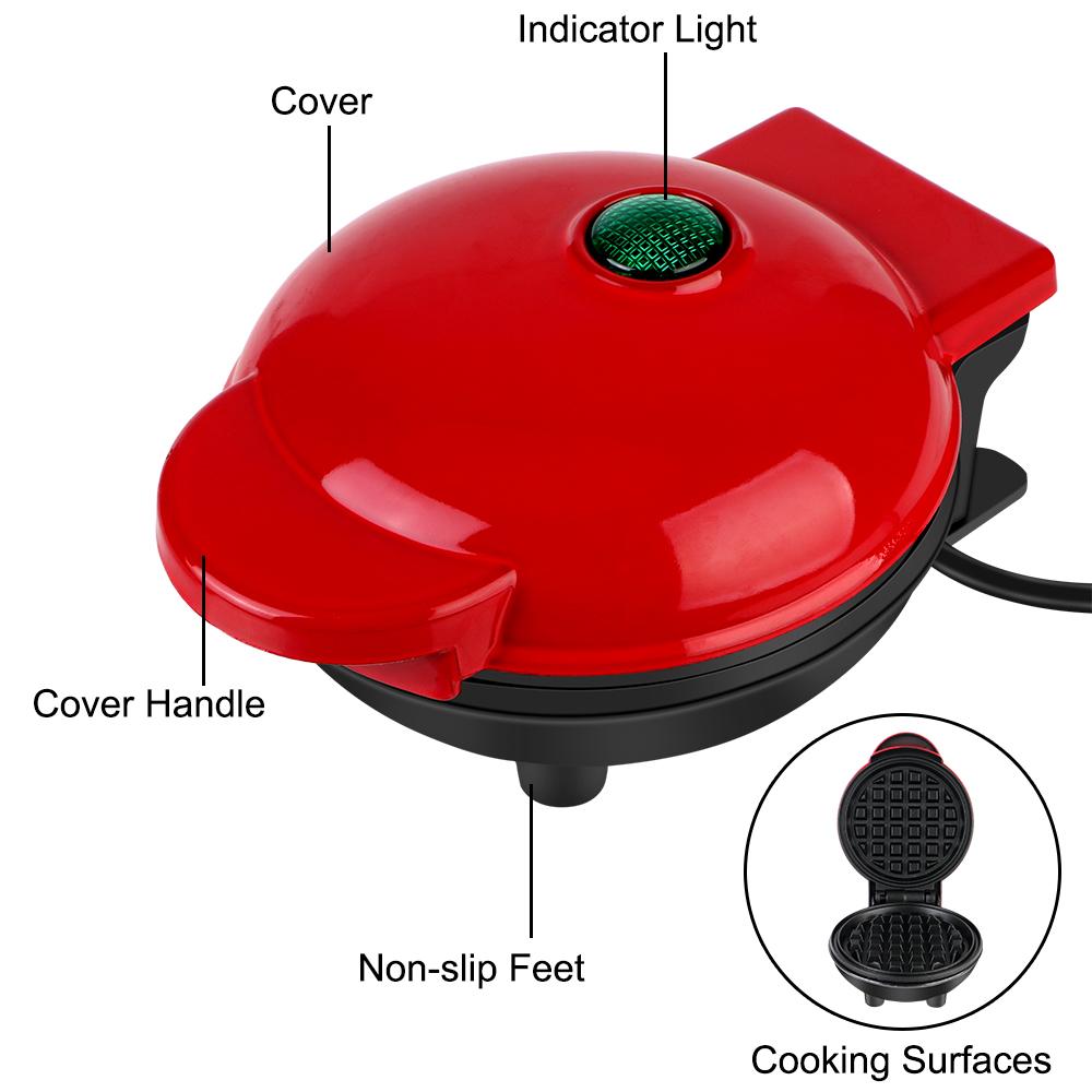 Breakfast Waffle Molds Mini Electric Waffles Maker EU Plug Mini Waffle Pot Egg Cake Oven Bubble Egg Cake Oven Pan Eggette Machine Bakeware