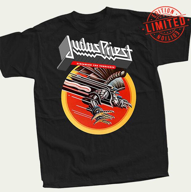 Vintage Judas Priest Screaming For Vengeance 1982 Retro T-Shirt S-5XL Unisex T-Shirt L