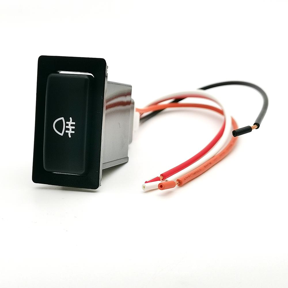 1PC Car LED DRL Lamp Power On Off Switch Radar Fan Switch Button with Cable For Toyota FJ Cruiser LC95 2002 For HINO 500/700