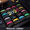 2026 Calendar Mouse Pad Rectangle Waterproof Home Office Gaming Computer Laptop Mousepad Desk Mat with Non-slip Rubber Base PC Accessories
