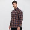 Men's Plus Size Brushed Plaid Long Sleeve Shirt