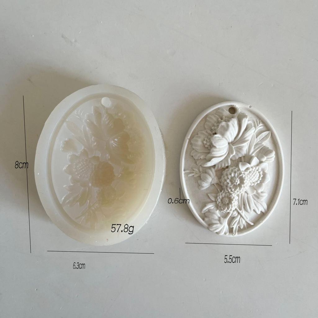 Flower Butterfly Silicone Mold DIY Flower Pendant Aromatherapy Gypsum Ornament Resin Mold Handmade Soap Mold Baking Mold