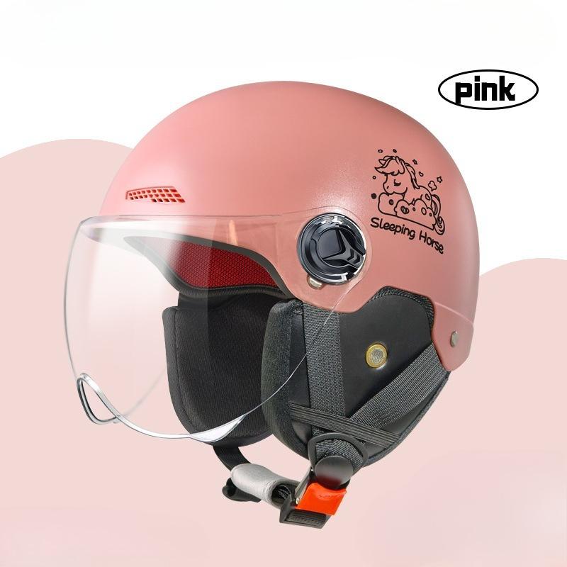 Electric Vehicle Four-season Helmet Motorcycle Helmet Summer Sun Protection Women's Helmet Men's Electric Vehicle Half Helmet
