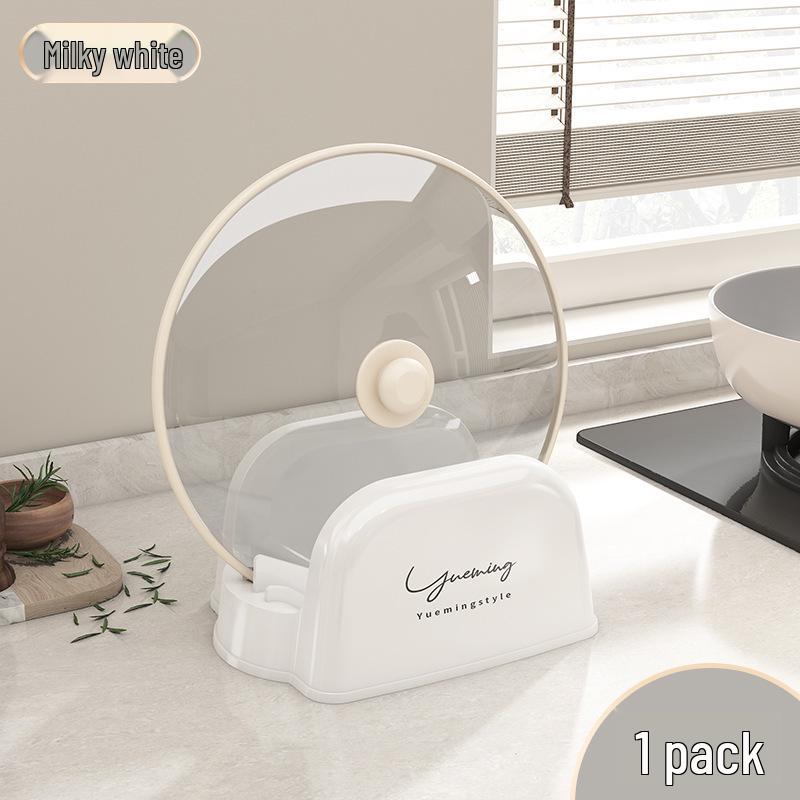 Cream Pot Lid, Spatula, and Utensil Storage Rack for Kitchen Countertop