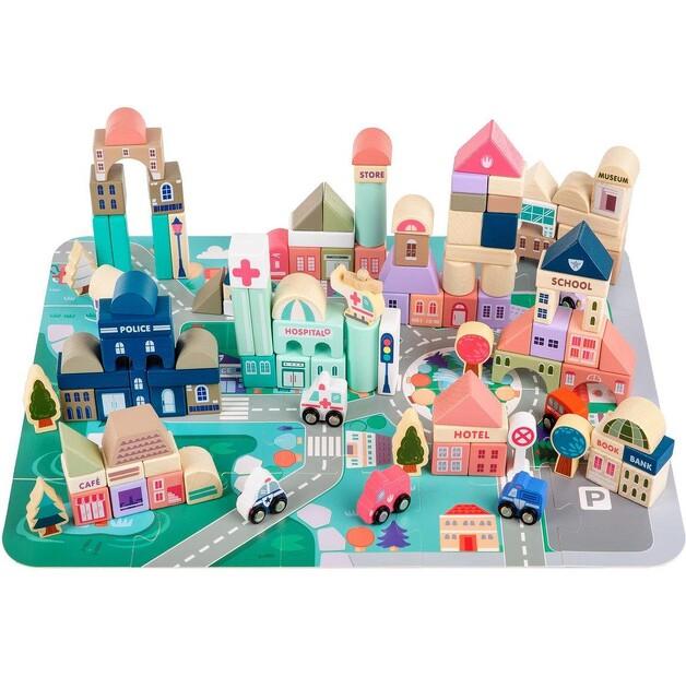 Конструктор развивающий Kinderplay набор Дорога и город