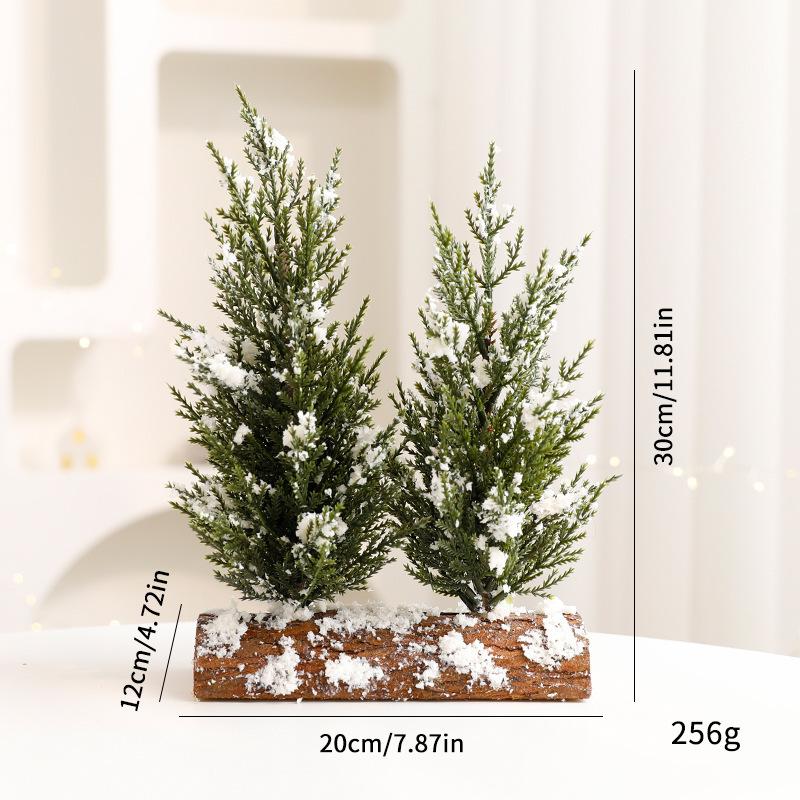 Neuer Weihnachtsbaum Tischschmuck Weihnachtsszene Baum Rote Früchte Plastiktopf Weihnachtsbaumschmuck Schmuck
