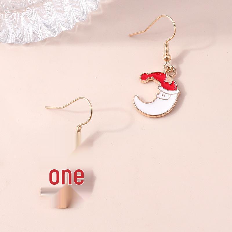 Weihnachtselch & Weihnachtsmann Schneeflocken-Ohrringe mit Persönlichkeit