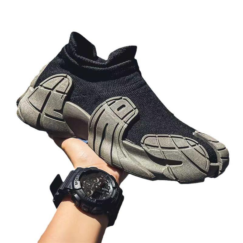 Ultra-light summer and autumn breathable mesh shoes niche design socks mouth shoes sports and leisure trendy shoes