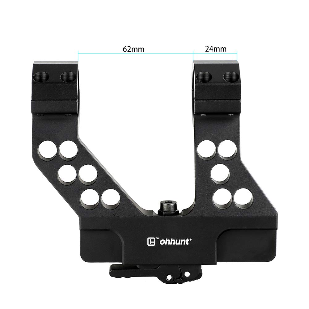 ohhunt 25.4mm30mm Side Mount Scope Rings with Quick Detach