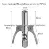 Double Handle Locking Pliers with High Pressure Grease Nipple and Clip-on Nozzle for Manual Grease Gun