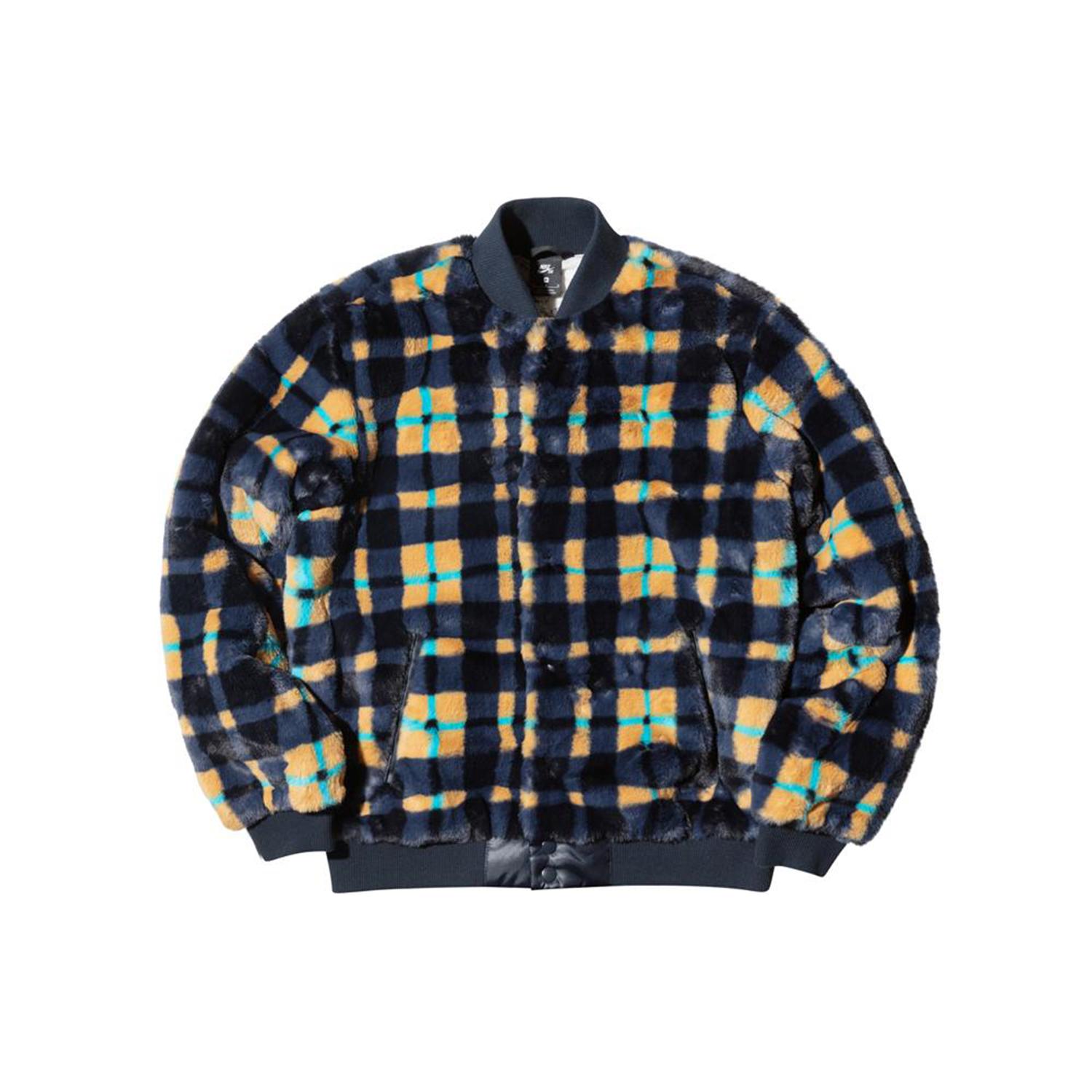 

Новая куртка Nike SB Dunk High X Concepts Crossover для скейтбординга, спортивная, плюшевая, в клетку, издание для Азии, колор-блок, желтая, CK7290-475 M