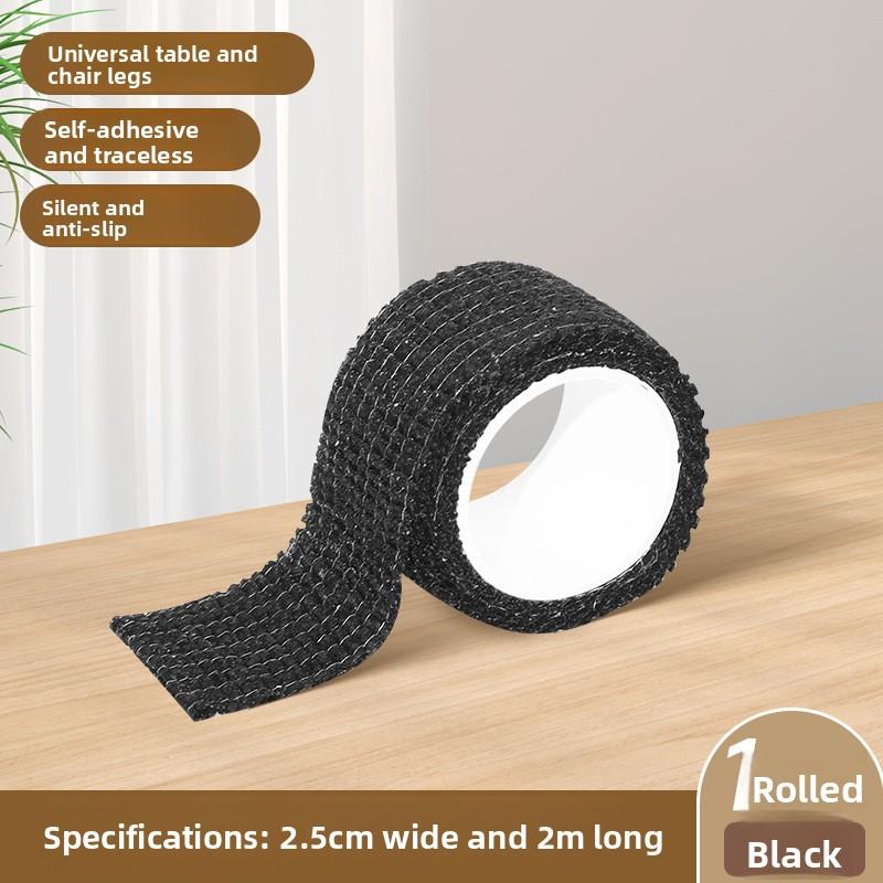 

Подушечки для ножек стульев, Чехлы для ножек столов и стульев, Бесшумные ножки, Защитные чехлы для дивана, Универсальные лямки для предотвращения смещения для обеденных столов 2.5cm*2m чёрный