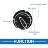 Headlight Switch No.97061353309DML Fog Light Control Switch for Porsche 718 Boxster 2023 Plastic Black