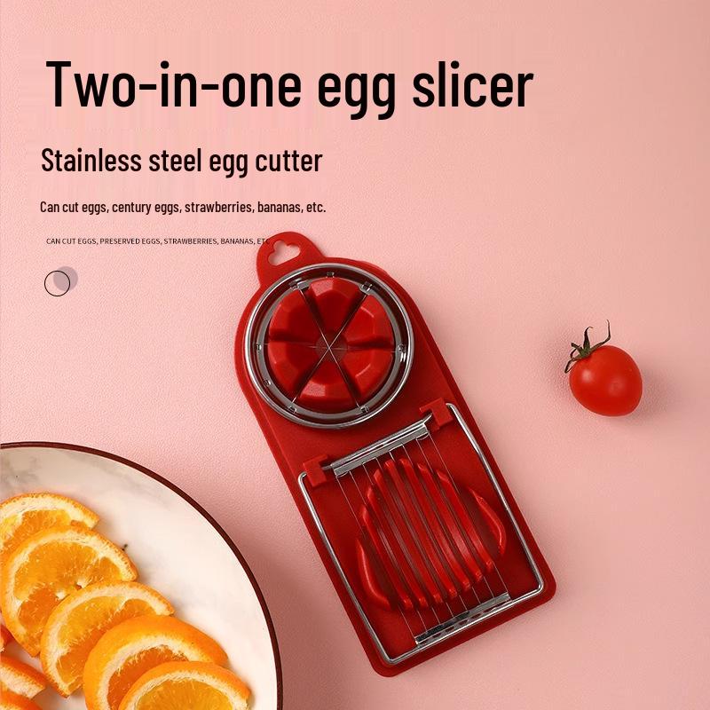 Free Shipping - Stainless Steel Multifunctional Egg Slicer & Divider