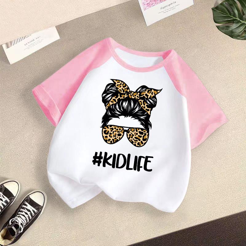 Children's Casual Short-sleeved T-shirt - Summer Girls' Fashion Top