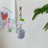 Cartoon Flocking Cat Pendant Keychain Y2K Butterfly Wings Key Ring For Women Girls Cute Camera Bag Pendant Decoration Gifts