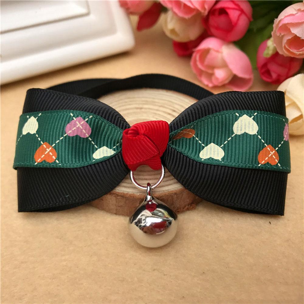 Pet Dog Cat Bow Tie Collar Fashion Pet Bows Cat Ties Bowties Neckties Bell Collar Small Dogs Accessories Puppy Grooming Supplies