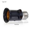 Indoor Outdoor Light Bulb Socket Living Room E27 Base PBT AC 100-240V Lightbulb Holder Home Office Hotel Garage