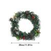 30cm Artificial Xmas Wreath Xmas Garland for Your Front Door Wedding Ceremony