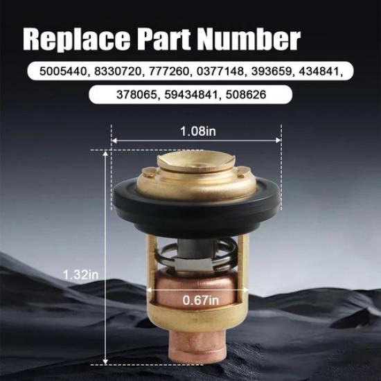 Quality Thermostat 140℉ for Johnson Evinrude (5-235 HP) 378065 5005440 434841