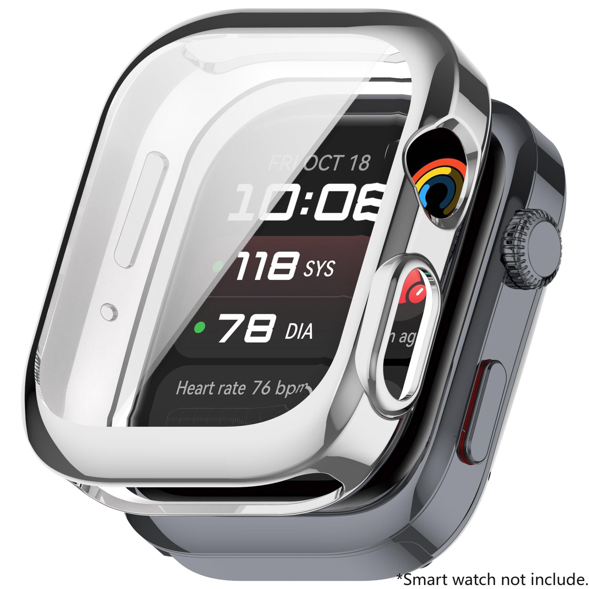 

Чохол для Huawei Watch D2 Захисний чохол для екрана М який ТПУ Всебічний захисний бампер Аксесуари для Huawei Watch D2 срібний