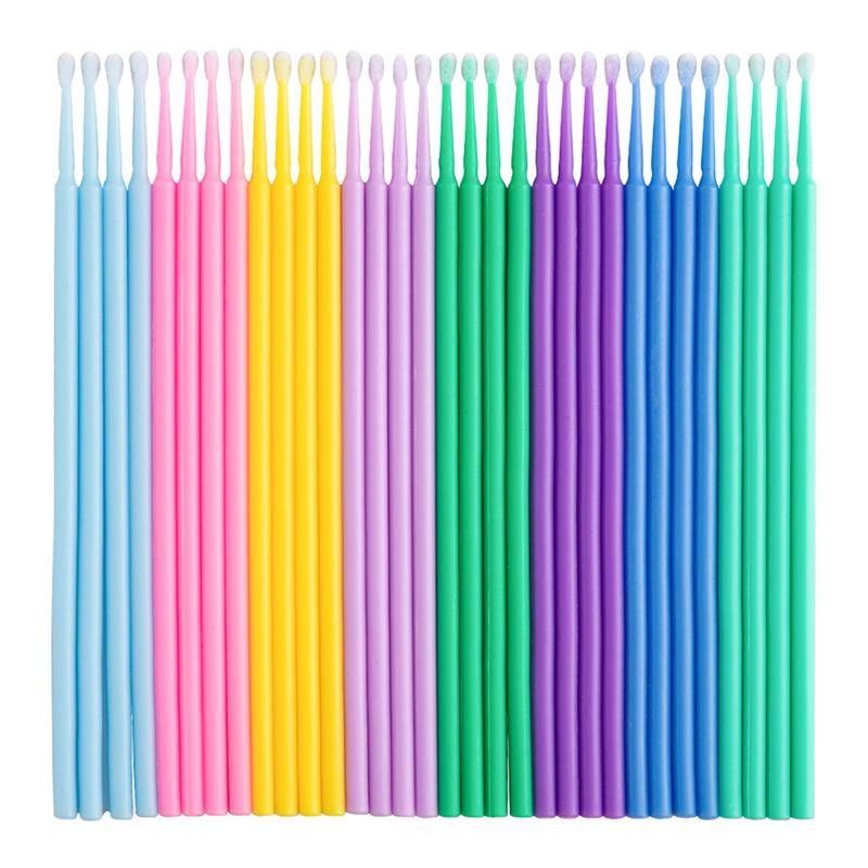 100Pcs/Lot Brushes Paint Touch-Up Up Paint Micro Brush Tips Auto Mini Head Brush Car Parts Beauty Eyeliner Makeup Brush