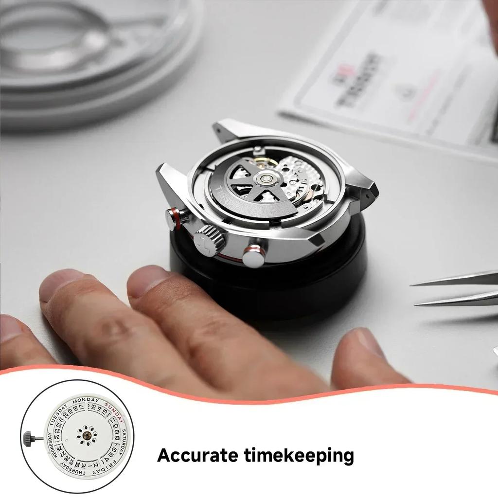 8285 Automatic Mechanical Movement Double calendar Mod Day-Date Watch Mechanism with Week at12:00/Date at 3:00 O'clock 21 Jewels