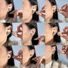 1Pair Butterfly Headphone  Buckle Diy Zircon Headphone Decoration Clip Removeable Easy To Install Earbud Accessories