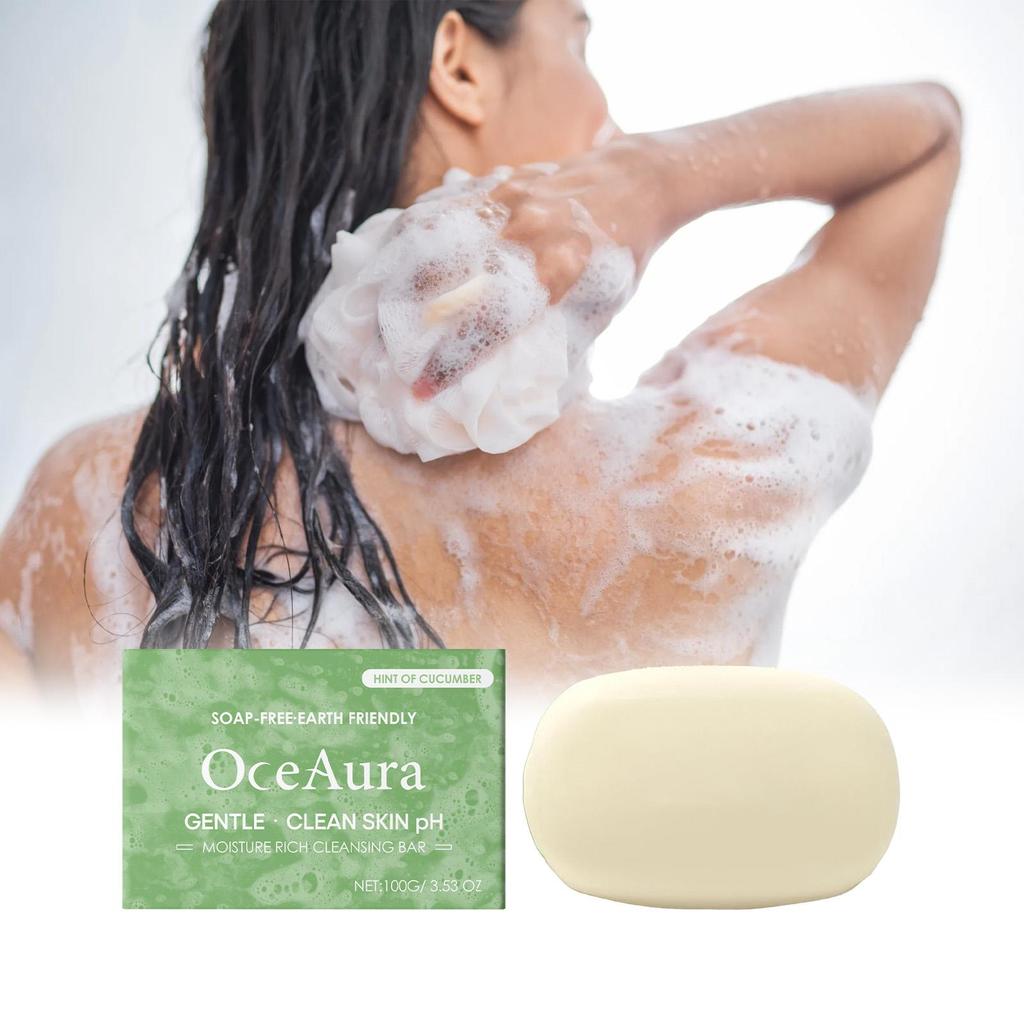 Cleansing Bar Soap, Gentle Formula, Full Body Cleansing, Hydrating & Moisturizing, 2 in 1 Body Wash & Facial Cleanser