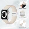Magnetic Loop For Apple Watch Band 40mm 44mm 45mm 49mm 41mm Scrunchie Nylon Bracelet Iwatch Series Ultra 2 9 3 6 7 8 Se 10 Strap