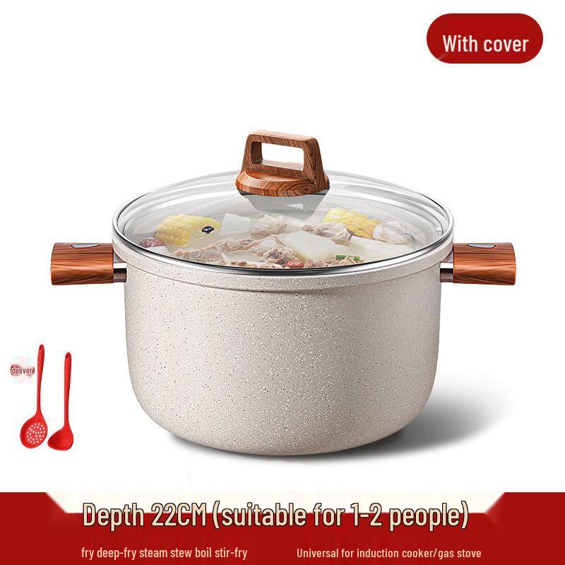 Zhi Shi Непригорающая суповая кастрюля из маifanского камня