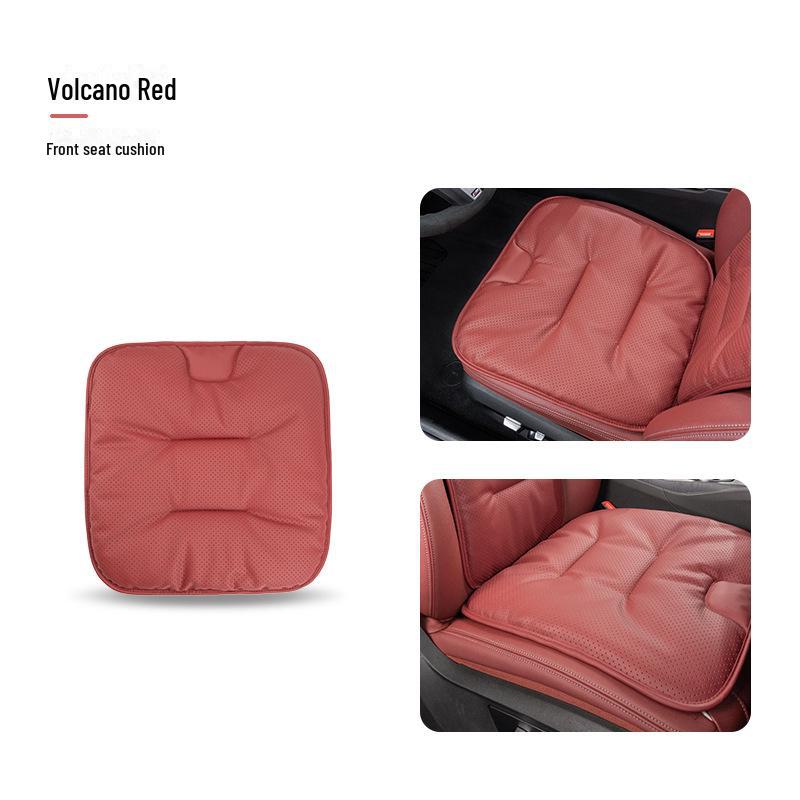 Universal Ventilated Nappa Leather Car Seat Cushions - Four Seasons, Breathable, High-Grade, Perforated Design for All Models.