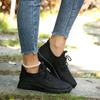 Fashion Shoes Female Hot Sale Lace Up Women's Vulcanize Shoes Autumn Breathable Mesh Solid Solft Sole Casual Comfortable Walking Shoes