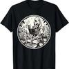 The Reader Tarot Card Funny Book Lover Skeleton Reading Book T-Shirt