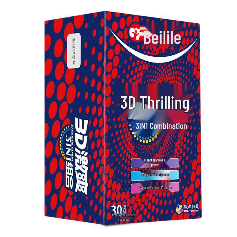 Bolele Ultra-Thin Spiked G-Spot Condoms & Finger Cots - Black King Kong Series.