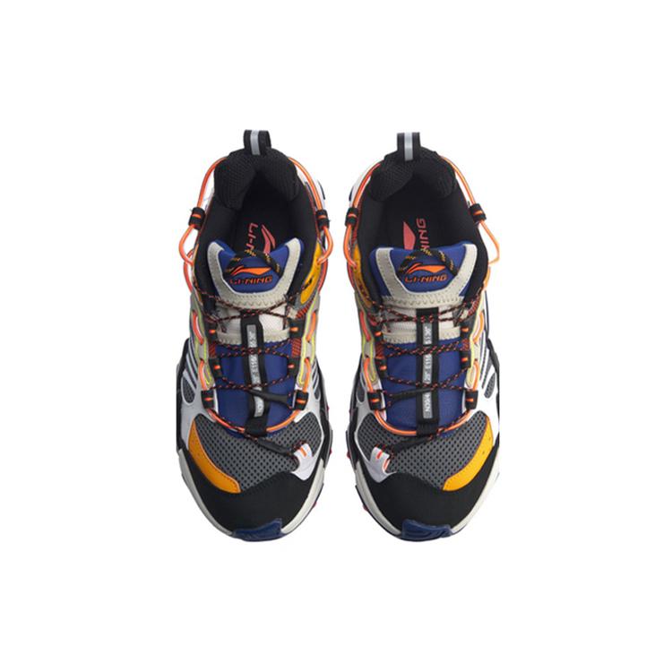 Li Ning Cushioning Slip Resistant Abrasion Resistant Low Top Sports Casual Shoes Men's Iron Asphalt Gray AGLQ013-7