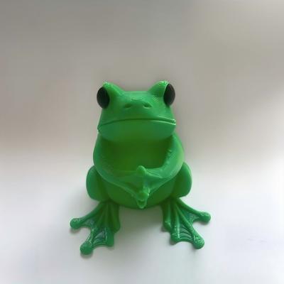 Süßer grüner Froschförmiger Schreibtisch-Organizer 3D-Druck Stifthalter Neuheit Home Office Schreibwaren Aufbewahrungsbox