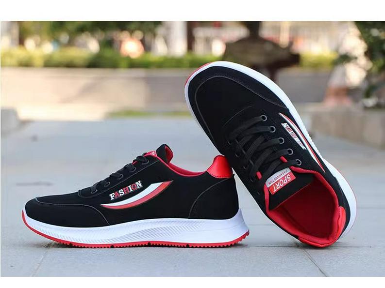 Chaussures de course imperméables en cuir pour homme – Noires, antidérapantes, décontractées, pour personnes d'âge moyen et âgées