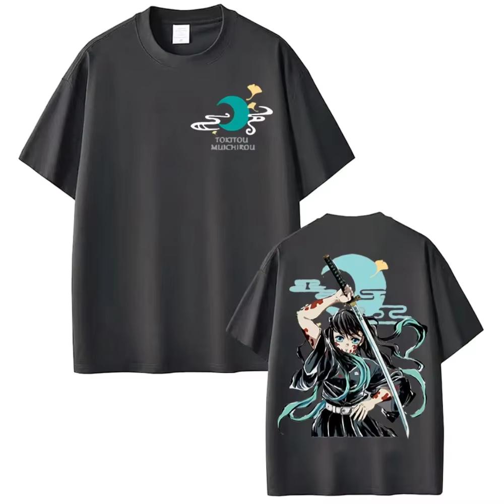 

Anime Muichiro Tokito Graphic Print T-Shirt Men s Women Aesthetic Fashion Clothing T-shirt Casual Cozy Cotton Oversized T Shirts 4XL