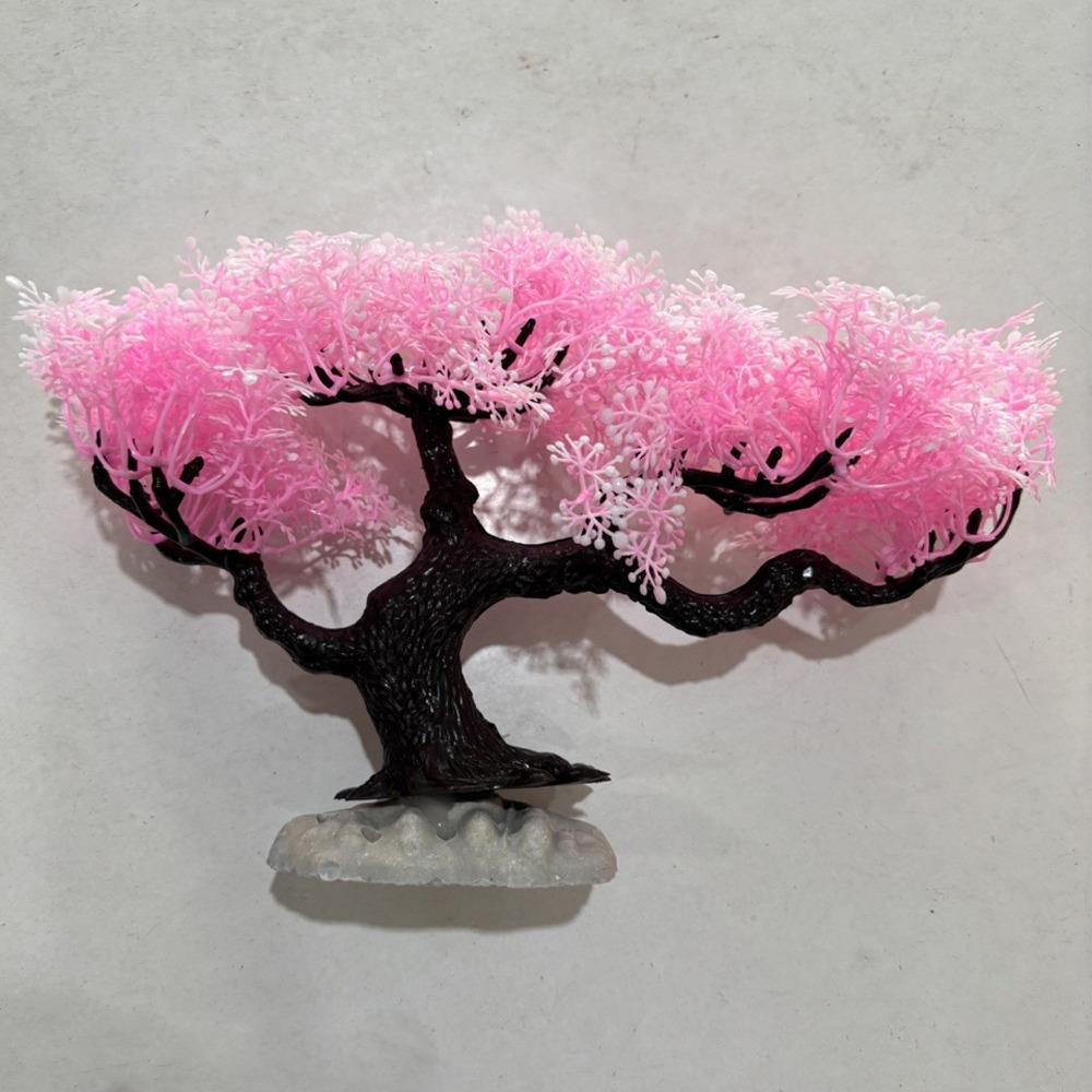 

Underwater Scene Cherry Blossom Tree Plastic Landscape Tree Artificial Plant Home Ornaments Style F