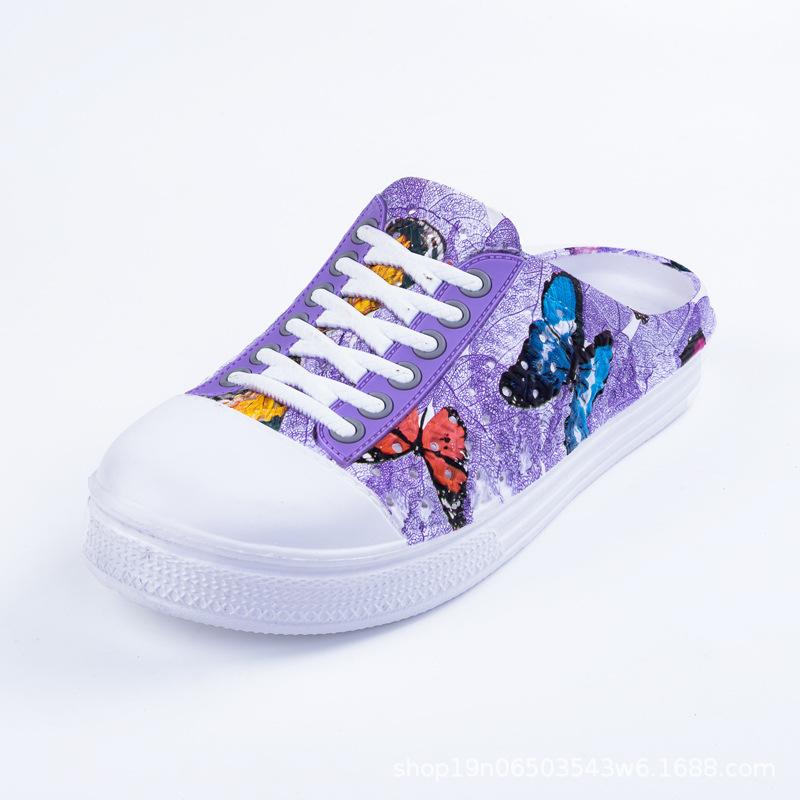 Fashion Outdoor Summer Shoes Travel Sandals Women's Sandals Large Size Comfortable Prints Student Shoes Girls Casual Butterfly Prints