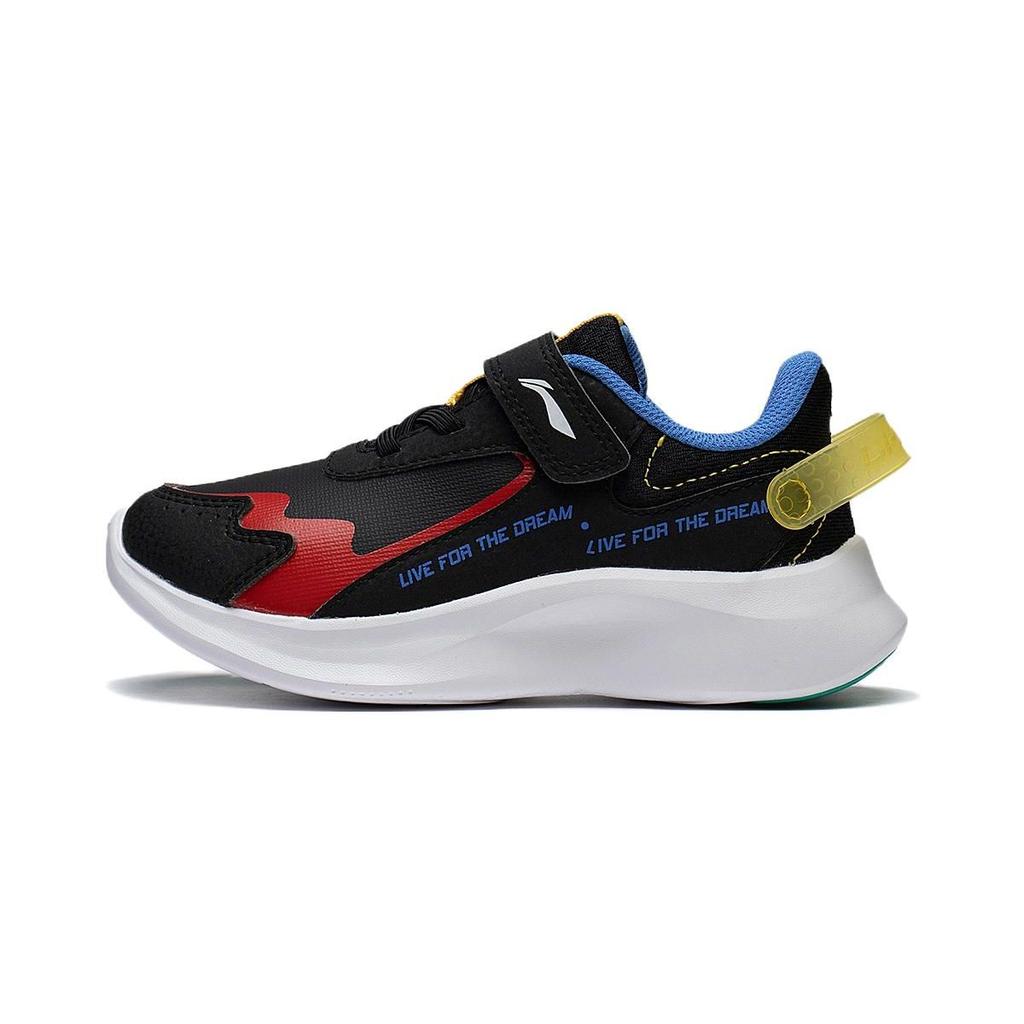Li Ning Kids Ling Yue 2.0 Comfortable Versatile Durable Casual Shoes Kids Casual Shoes Black Red YKNS114-15