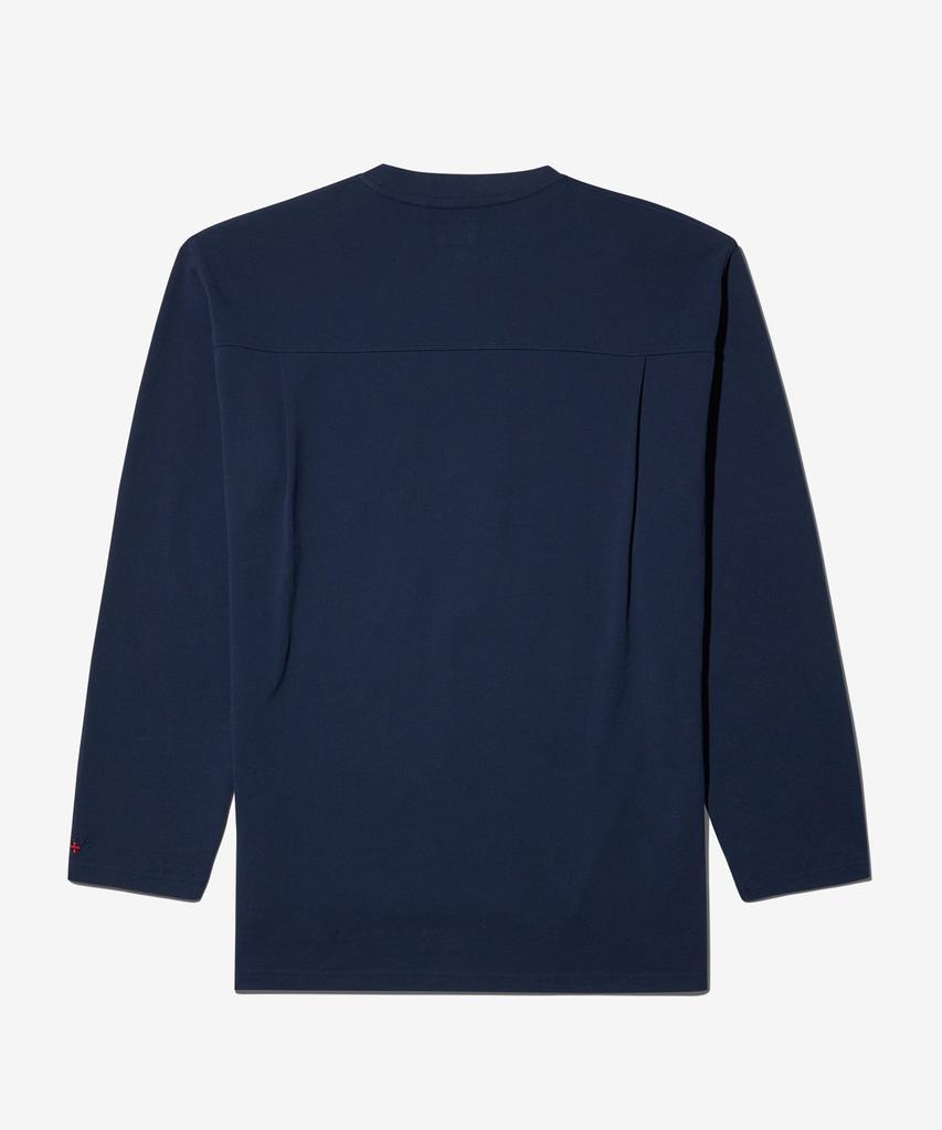 Noa (U) Long Sleeve Pique Top Navy