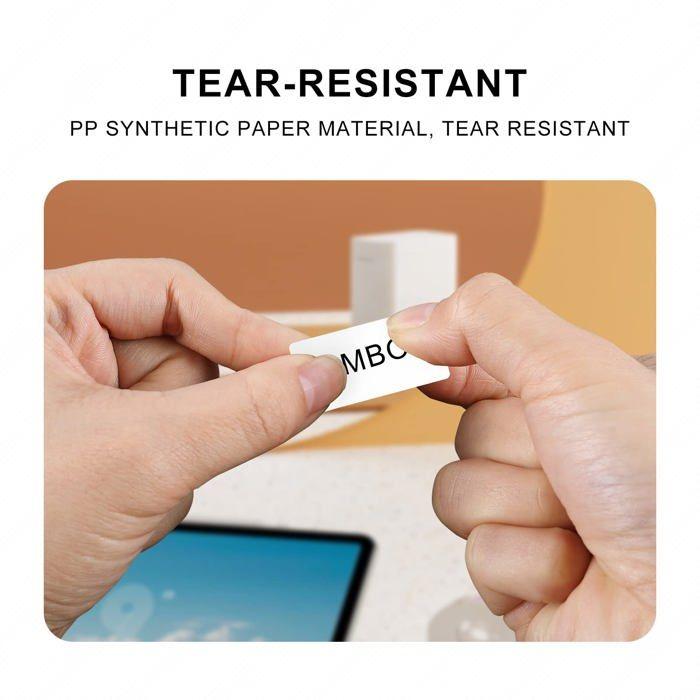 Niimbot - D101-0105 - D101 Standard Laminated Replacement Label Tape for Desktop Label Maker (25 X 15)