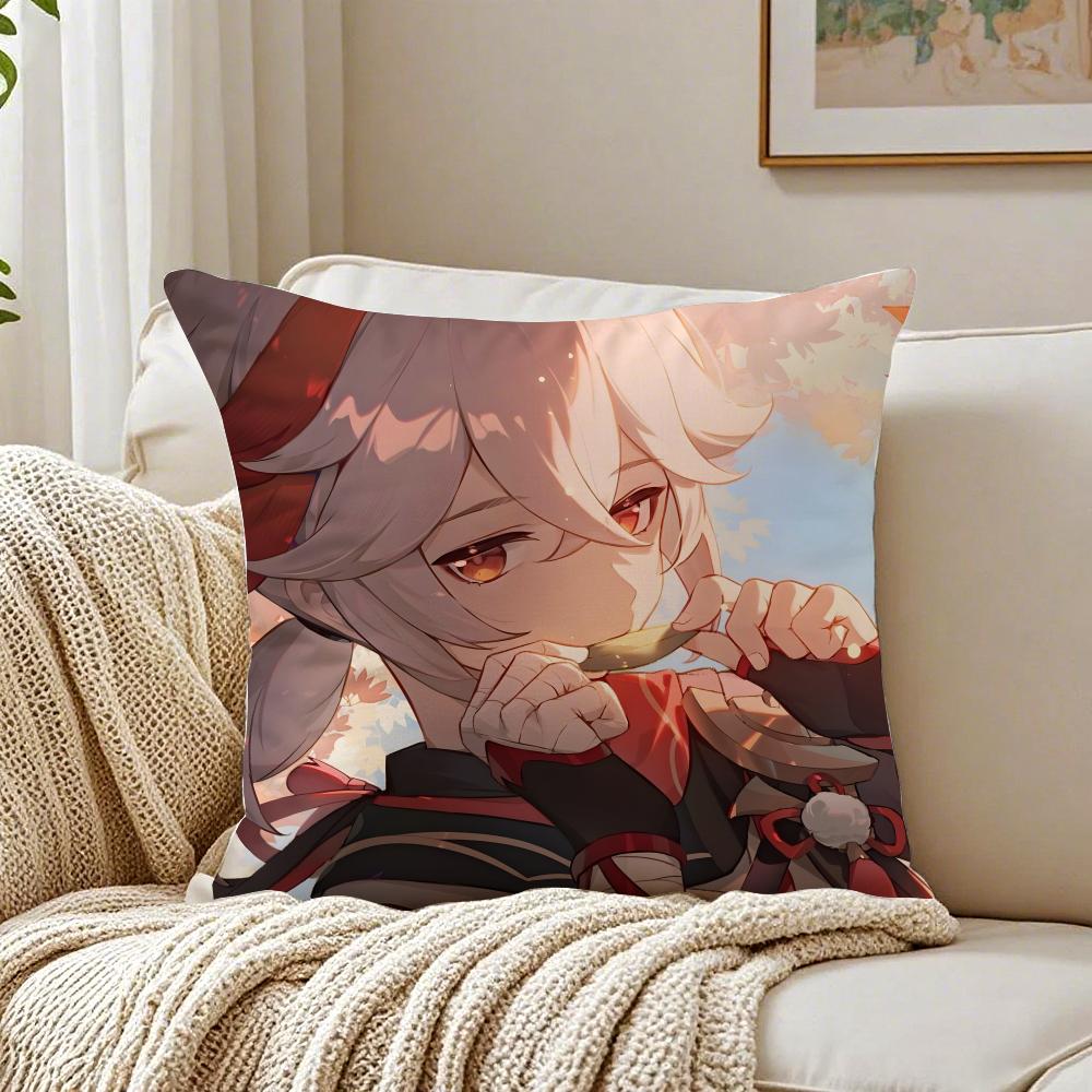 K-Kazuha Cushion Cover Pillowcase Anti-Dustmite Living Room Sofa Decor Cushion Room